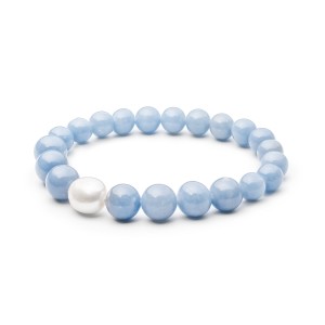 Bratara cu angelit si perla naturala DiAmanti 194-47B-G